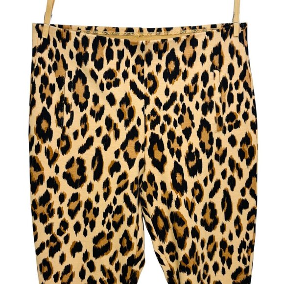 Chicos Womens Juliet Ankle Pants Animal Print Stretch Ponte Knit Size 1.5 | M - Picture 6 of 15